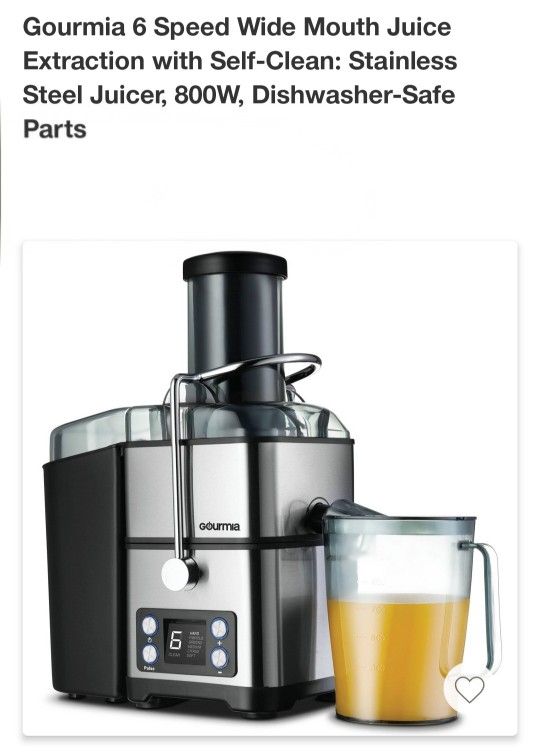 Gourmia Whole Fruit Extraction Juicer