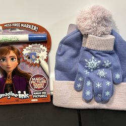 Winter Beanie, Mittens & Game Bundle