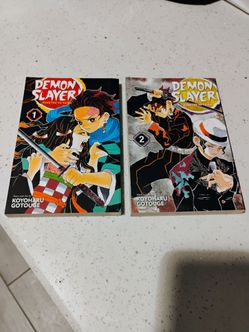 Demon Slayer Manga Volumes 1 and 2