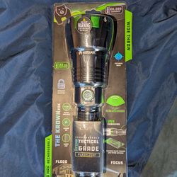 Kodiak Krown 20,000 Lumen Tactical Flashlight New, Sealed (K-20KCROWN-6) – Rechargeable Power Bank