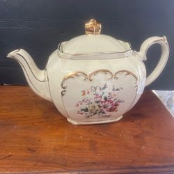 Antique English Floral Tea Pot 