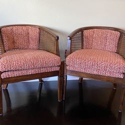 McGuire-style Rattan Side Chairs