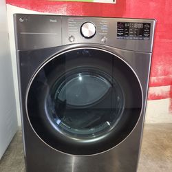 Gas Dryer LG Black Steel Turbo Steam 7.4 CU. FT.