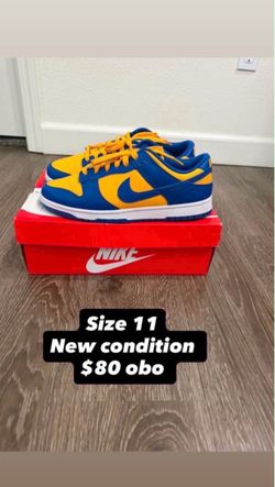 Nike Dunk Low Yellow Blue Sneakers