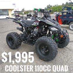 Coolster 110cc quad  $1,995 