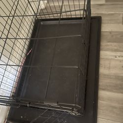 Medium Kennel W 2 Medium Food Bowls