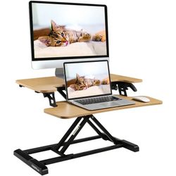 FlEXISPOT HOME OFFICE HEIGHT ADJUSTABLE STANDING DESK Converter 