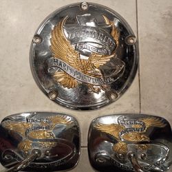 Harley Davidson Born To Ride Motor Cover And Rear View Mirrors