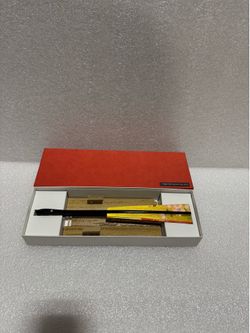 Vintage Nippon Steel Corporation Nagoya Works Japanese Chopsticks Gift Set Boxed