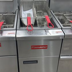 NEW🔥Flamaster 40lb Natural Gas Commercial Fryer 90,000 BTU NSF ETL