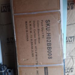 Metal Cabinet With Coaster Wheels 6 Ft High Black /Blue Metal Cabinet With