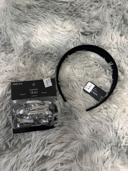 Hair clips and headband