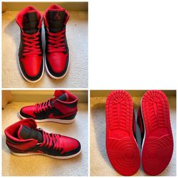Red,Black &White Jordan 1s