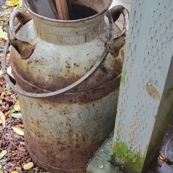 Old Rusty Milk Can
