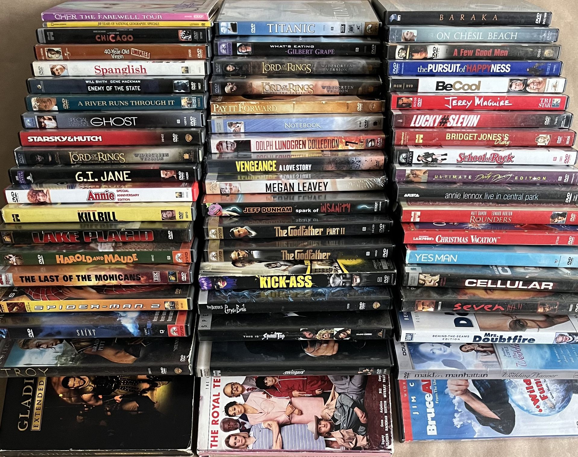 DVD Lot Of 56 Movies
