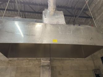 campana para restaurante de 9’x4x2 Stainless still