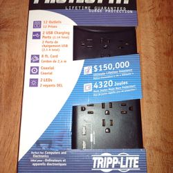 Tripp-Lite Surge Protector Outlet Power Strip