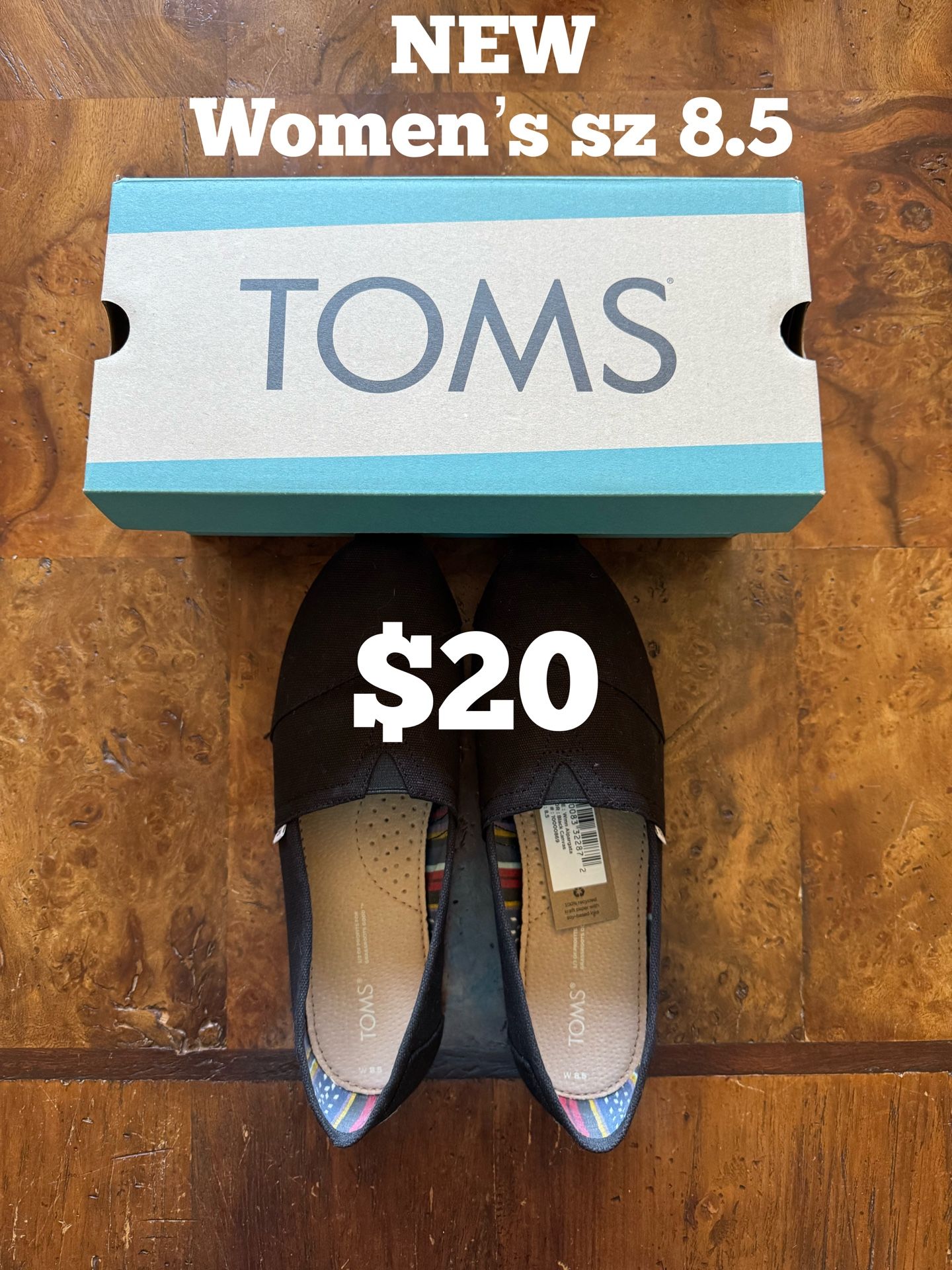 NEW Women’s Toms size 8.5 NEW $20 -Corrales
