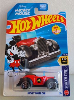 Hot Wheels Disney Mickey Mouse Car 2026