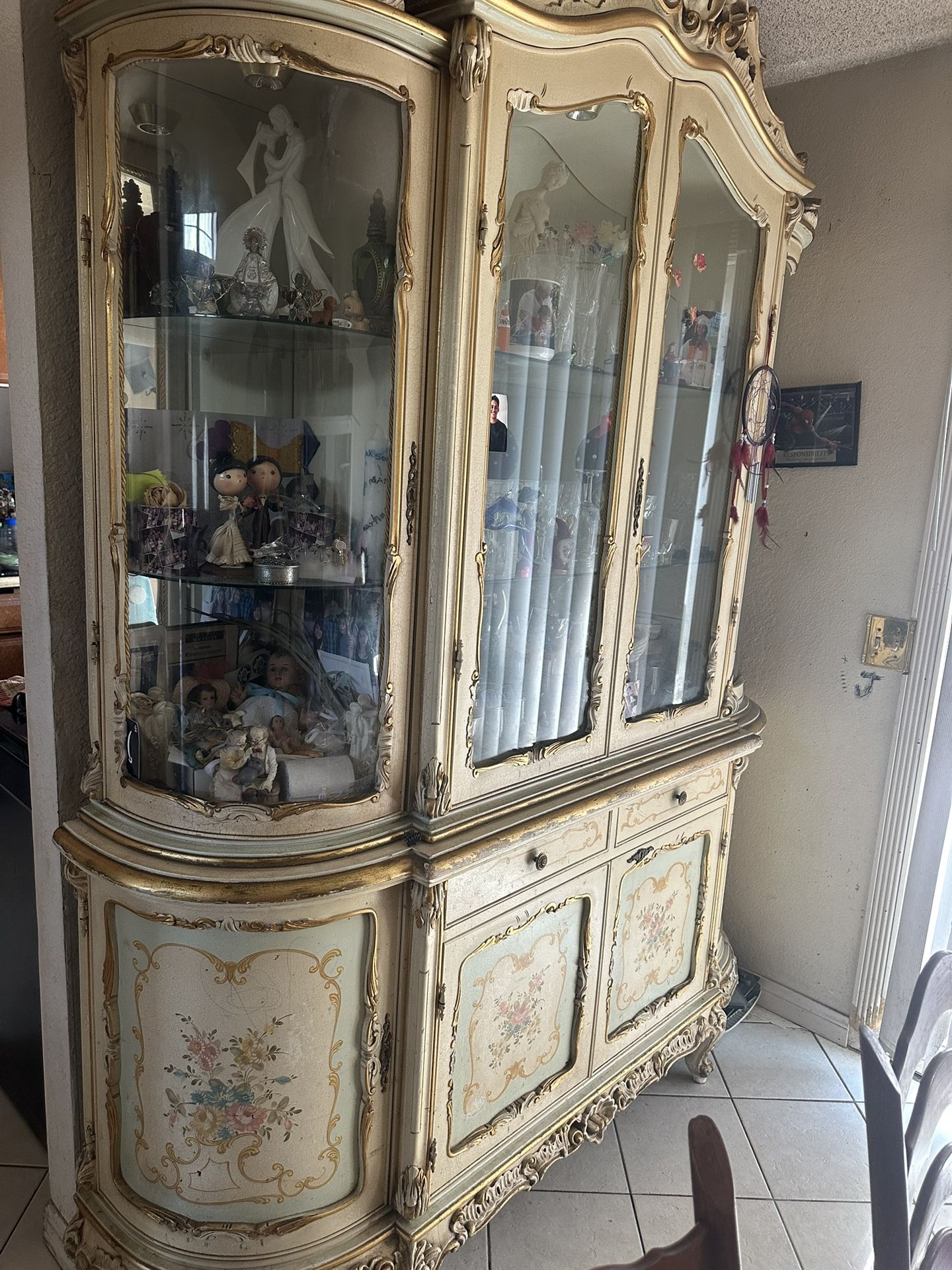 Large Authentic Italian Style China Dresser