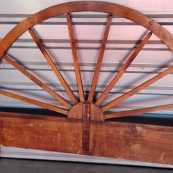 Wagonwheel Head Board