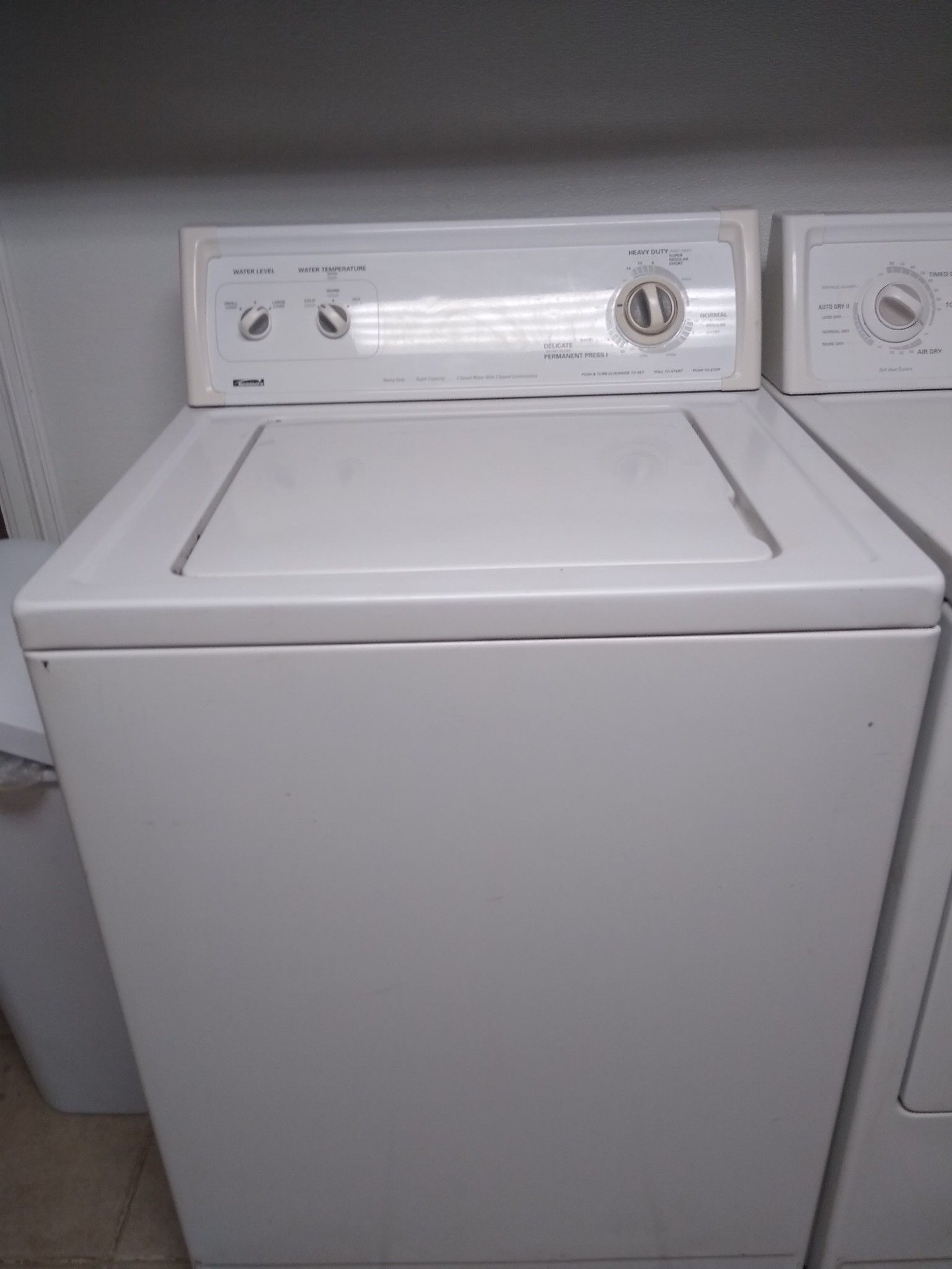 Kenmore washer and dryer