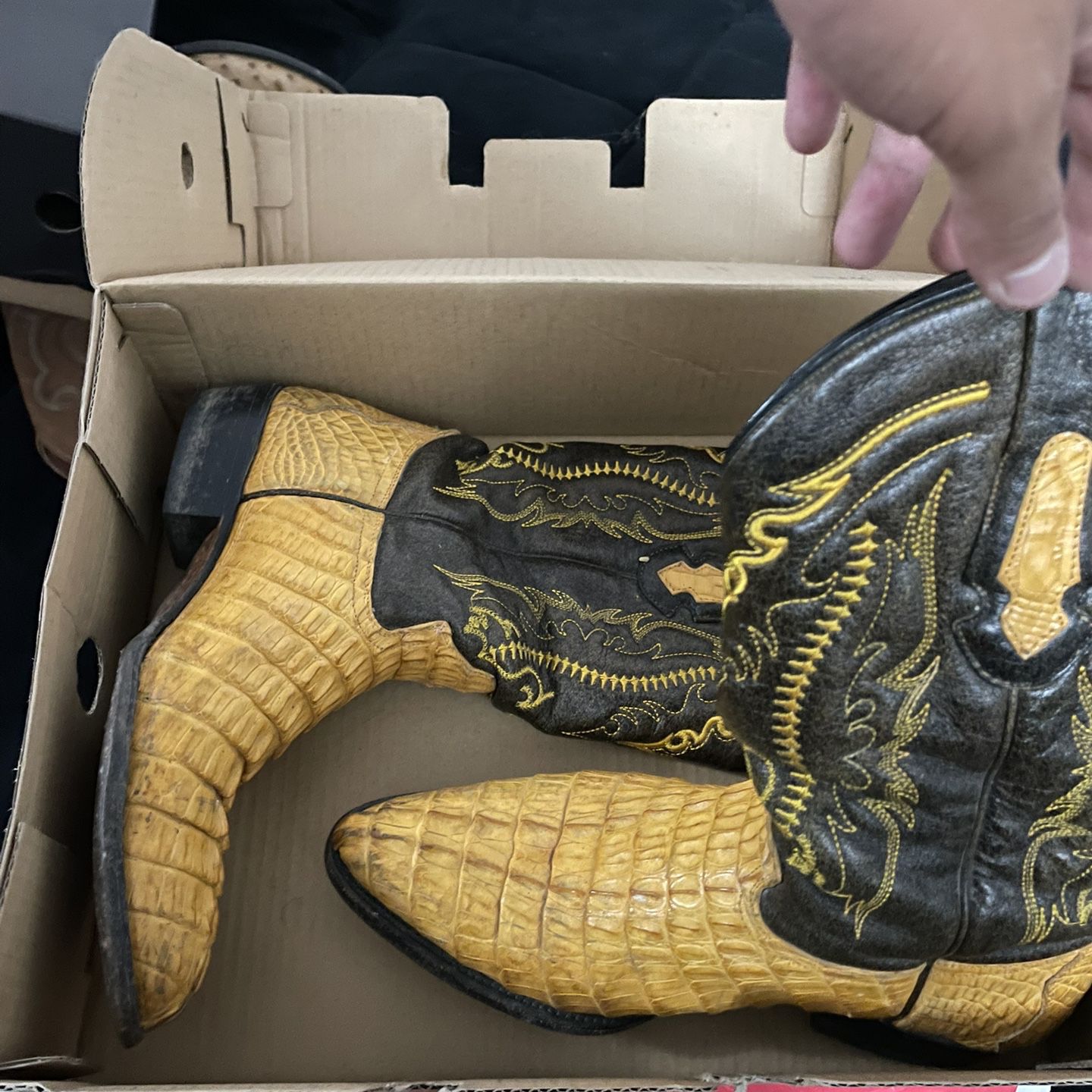 Genuine Think Leather Arango Alligator Boots