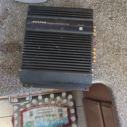 Alpine 3548 2ch Power Amplifier Used