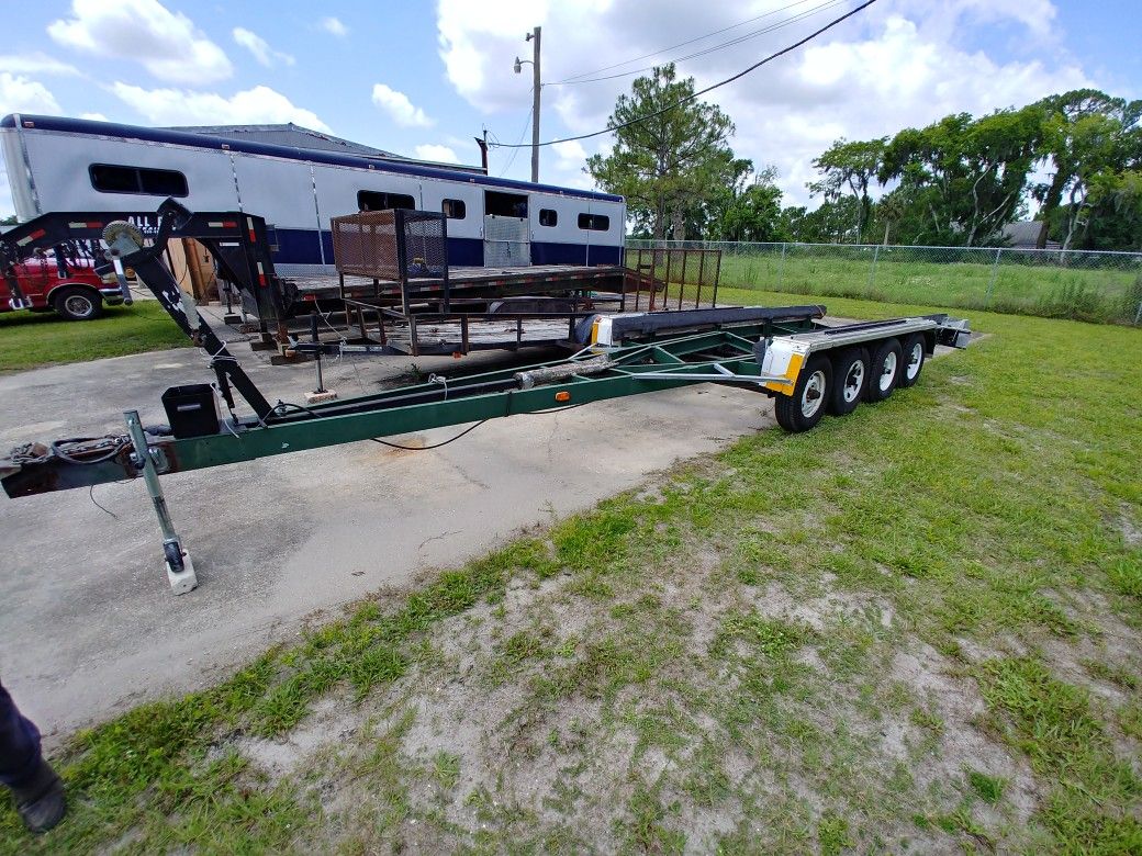 Quad axle boat trailer 20,000 lbs