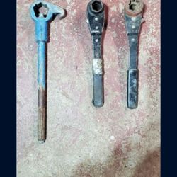 3 Fire Hydrant Wrenches 