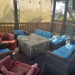 9 Piece Outdoor Patio Furniture Set