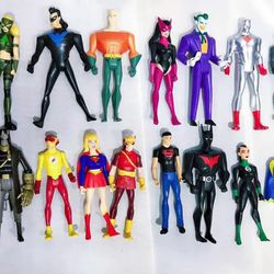 Lot Of 15 Dc Super Hero Action Figures Young Justice (Brand New, Sealed)