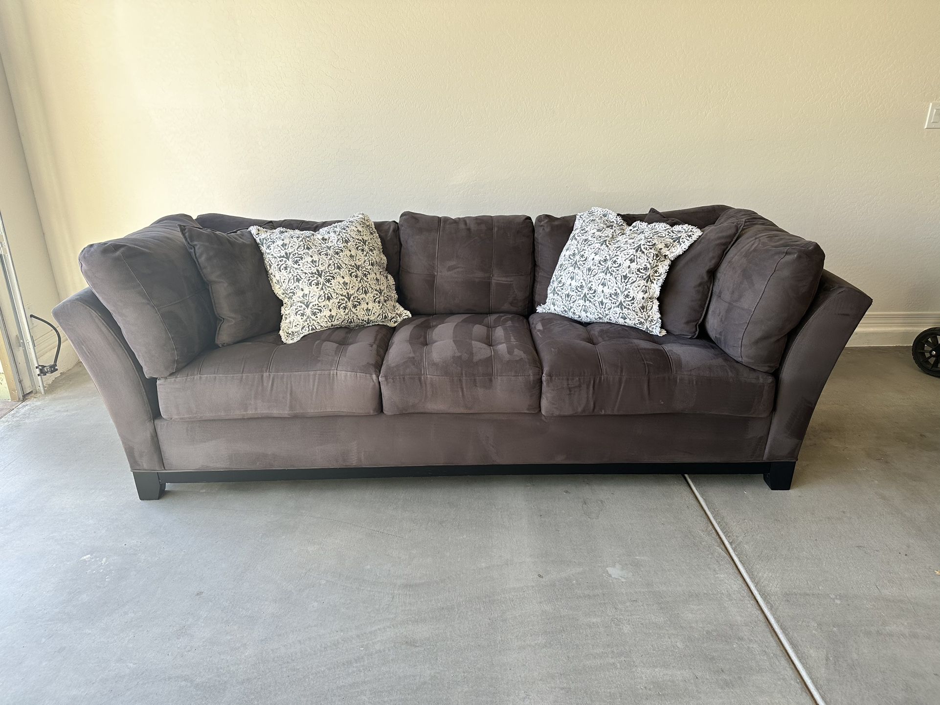 Beautiful Microsuede Sofa