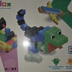 Beblox Building Blocks for Kids - 500-Piece Connecting Tiles Set