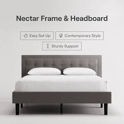 Nectar bed frame With Headboard/ size:King