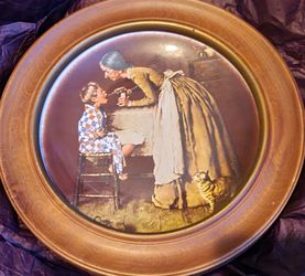 Norman Rockwell - Tom Sawyer Series "TAKE YOUR MEDICINE" Plate