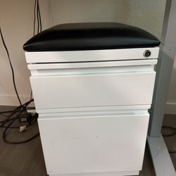 Two Drawer Metal Mobile File Cabinets (multiple For Sale Make An Offer)
