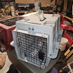 Dog Crates :GREY 17 Tall ,15 Wide, 19 Deep & MARRON 15 wide, 11 tall, 20 Deep