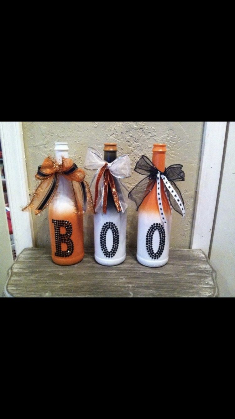 “BOO” wine bottles!