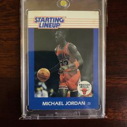 Michael Jordan 1998 Starting lineup Basketball Card! 1st Issue Starting Lineup!