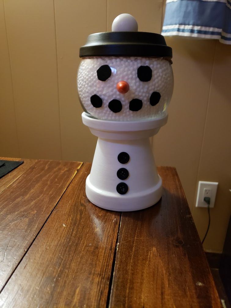 Hand made snowman decoration