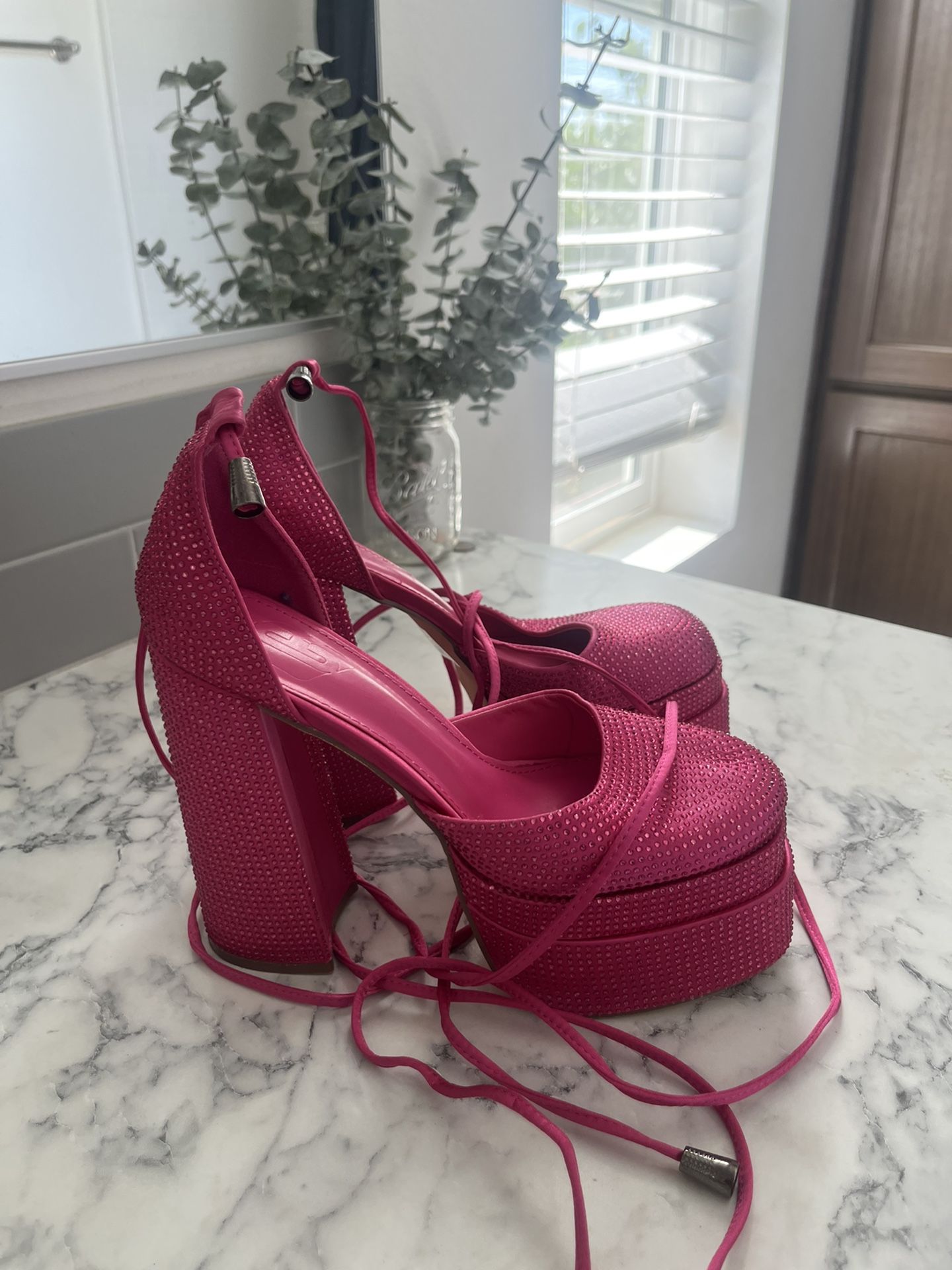 Pink Platform Heels 