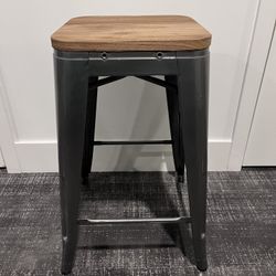 MODERN BAR STOOLS (2) — LIKE NEW 