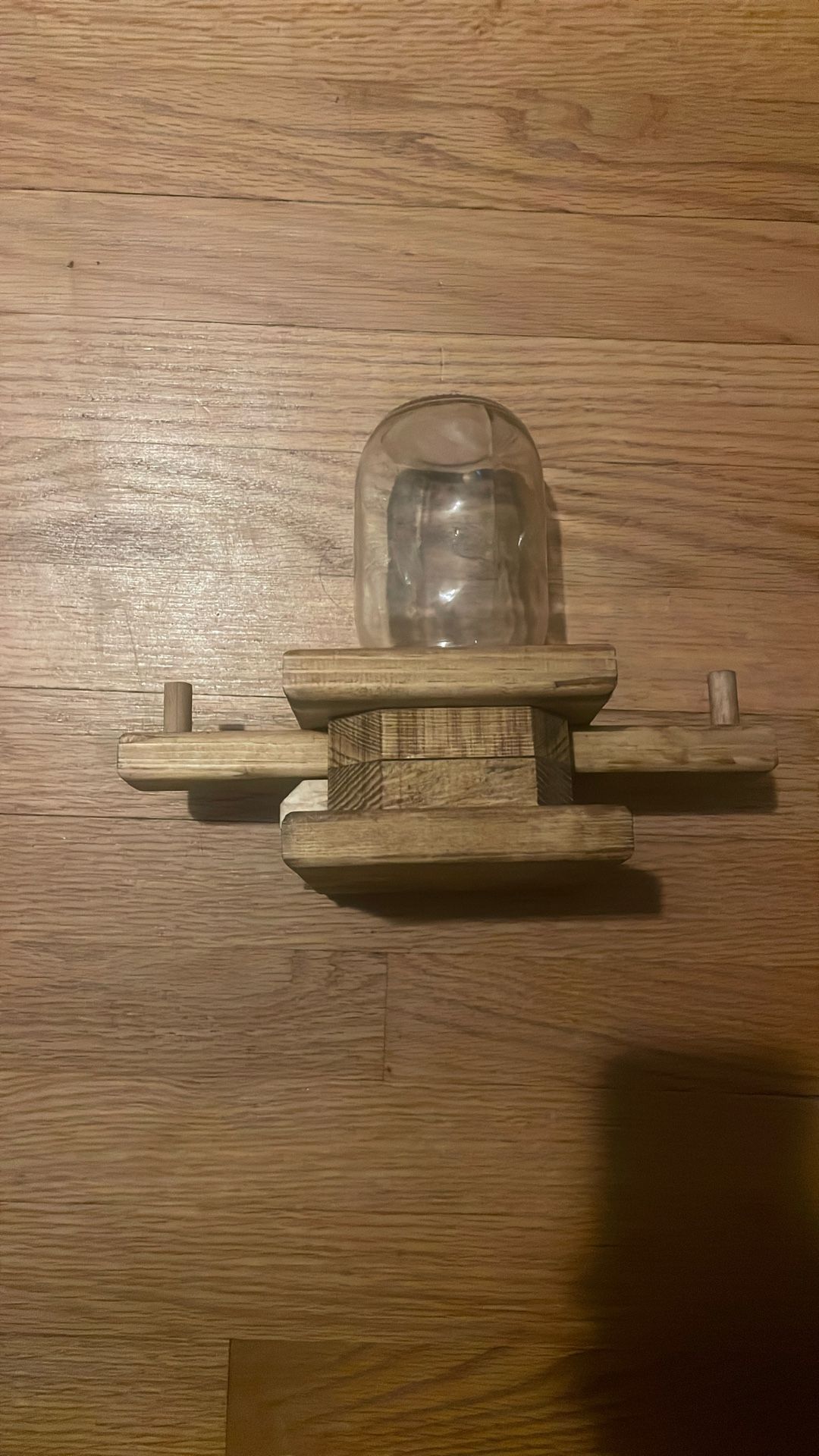 Wooden candy dispenser