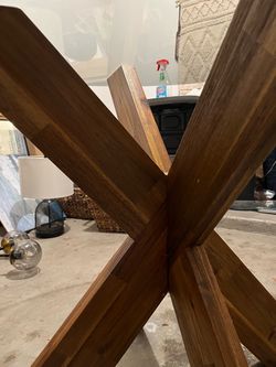 Solid Wood Pedestal Table Base (pier 1)