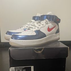 SIZE 9.5 MEN - Nike Air Force 1 QS Mid Independence Day
