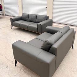 Pietro Italian Top Grain Leather Sofa Sets