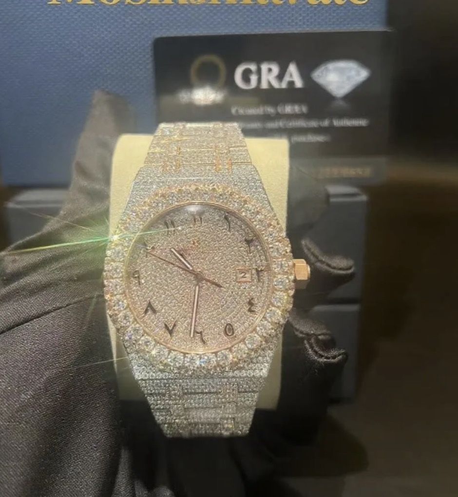 AP Iced Out Buss Down Mossanite Vvs Diamond 1:1