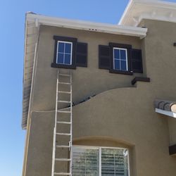 Exterior window Shutters installed