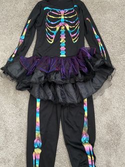 Girls Halloween Skeleton Costume